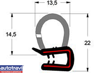 Borracha Vidro Lateral Fiat 147/Spazio/Europa (Móvel)
