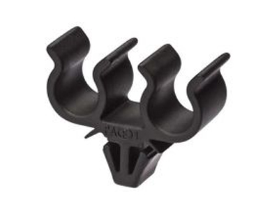 Grampo fixador cabos velas linha gm 2 vias preto