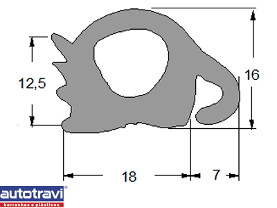 Borracha Porta MBB 1111/1113/1513/2624