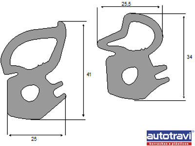 Borracha Tampa Traseira Sprinter /11 (Teto Baixo)