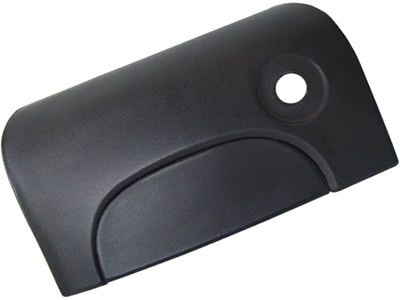 Macaneta tampa traseira kangoo c furo preta