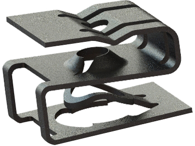 Grampo Porca Rápida Painel/Console Fiat (4,8x13x17mm)