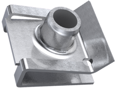 Grampo Porca Rápida Painel/Console/Parachoque (M6x16,2x18mm)