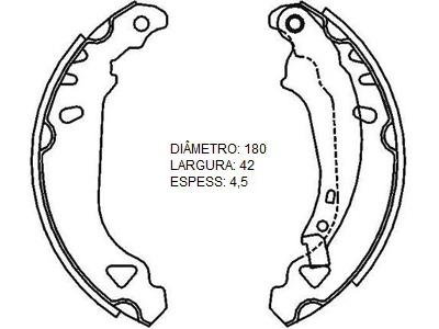 Lona Freio Logan/Sandero 1.0/1.6 08/ (Patim)