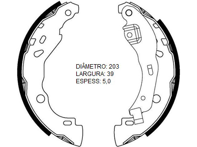 Lona Freio Logan/Sandero 1.6 08/ (Patim)