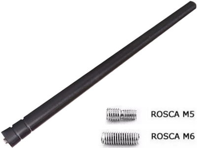 Haste antena teto universal gol 08 12 5mm e 6mm preta