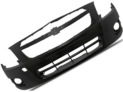 Parachoque dianteiro cobalt 12 15 preto liso c milha