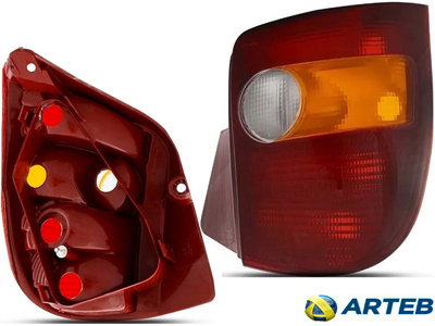 Lanterna palio 99 tricolor td arteb carcaca vermelha