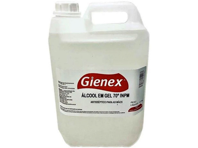 Alcool liquido 70 antisseptico uso geral gienex 5 litros