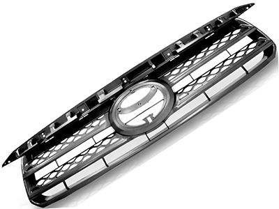 Grade hilux sw4 09 11 cinza s moldura cromada