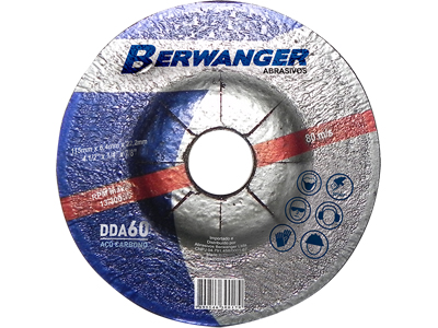 Disco desbaste berwanger 4 1 2 115mm x 6 4mm x 22 2mm