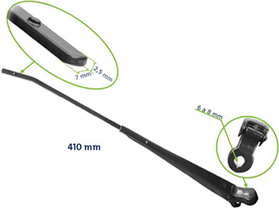 Braço Limpador Dianteiro MBB 608/708 (Baioneta)