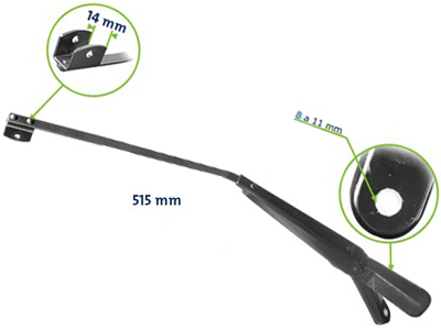 Braço Limpador Dianteiro MBB HPN/709/712/914/1618 (Cavalete)