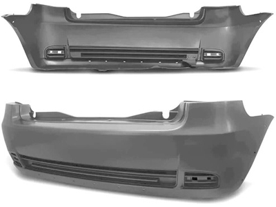 Parachoque traseiro palio economy 10 14 cinza liso parcial