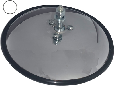 Retrovisor ext universal redondo jeep kombi 130mm cromado