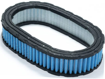 Filtro Esportivo Oval Azul P/Base Carburador (Elemento)