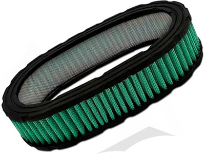 Filtro Esportivo Oval Verde P/Base Carburador (Elemento)