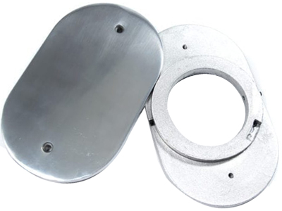 Base carburador 2e 3e cromada p filtro esportivo