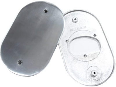 Base Carburador Mini Progressisso Cromada P/Filtro Esportivo