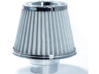 Filtro Esportivo Duplo Fluxo/Dupla Camada Branco (62/70mm)