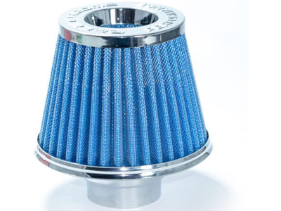 Filtro esportivo duplo fluxo dupla camada azul 62 70mm