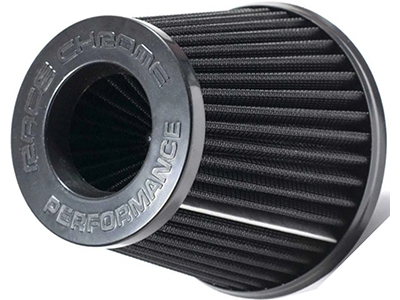 Filtro Esportivo Duplo Fluxo/Tripla Camada Preto (62/70mm)