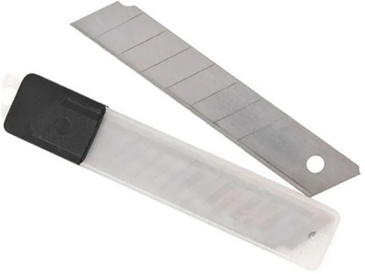 Lâmina Para Estilete 18mm (Tubete C/10 Peças)