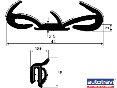 Canaleta gol parati 95 2p ld c pestana externa 1 peca ff8637ff 8560 44d7 bf82 1502e5d4ca95