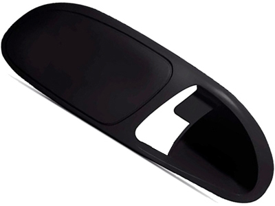 Moldura Maçaneta Interna Gol 95/04 TE Preto (G2/G3,S/Furo)