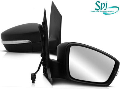 Retrovisor ext fox 10 14 ld c c eletrico preto c seta