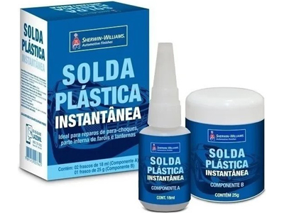 Solda plastica instantanea frasco a 20 gramas b 12 gramas