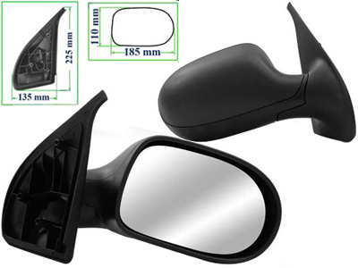 Retrovisor ext palio 11 2p ld fixo preto base reta beba4aa2 da02 446c 87d2 0cd319255161