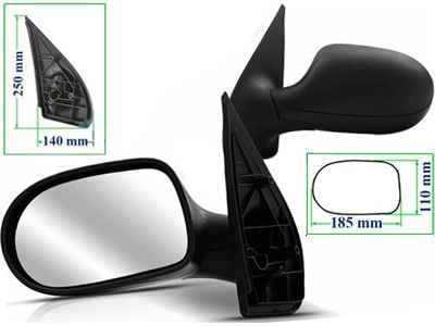 Retrovisor ext palio 11 4p le fixo preto base reta 5e5f5629 6622 4f88 9791 c5c402ea05a6