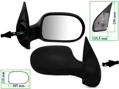 Retrovisor ext palio 11 4p ld c c preto base reta 93deecf4 8145 4d02 bc96 039be1f0ad1c