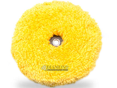 Boina polimento face dupla macia 8 amarela la mista