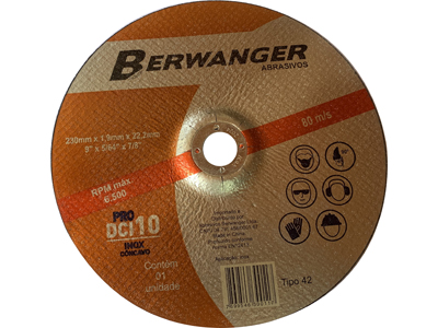 Disco corte berwanger dci10 pro 9 230mm x 1 9mm x 22 2mm