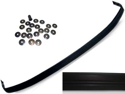 Borrachao parachoque f 1000 97 98 dianteiro preto