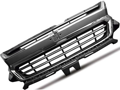 Grade s 10 17 20 preta friso cromado