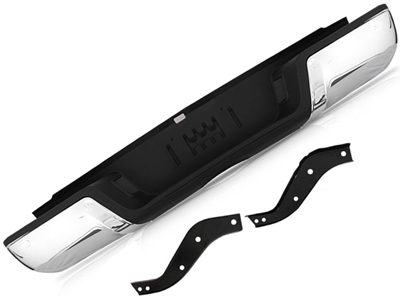 Parachoque Traseiro Ranger 12/23 (Cromado - S/Furo Sensor)