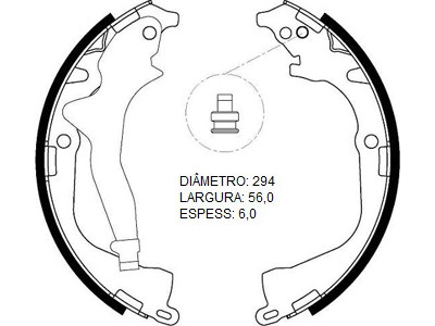 Lona freio amarok 10 patim