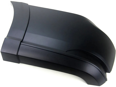 Ponteira parachoque saveiro 17 te preto liso s refletor