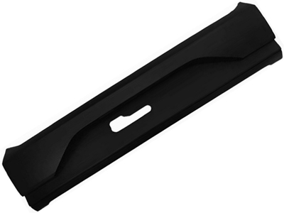 Parachoque traseiro saveiro 17 central preto texturizado