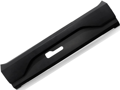 Parachoque traseiro saveiro 17 central preto liso