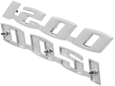 Emblema 1200 fusca metal cromado