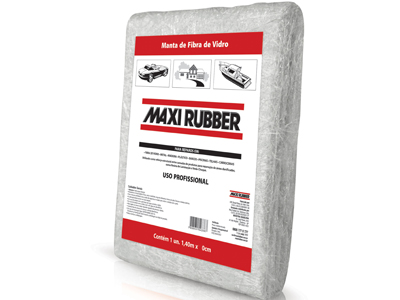 Manta fibra vidro maxi rubber 1 40x80 cm