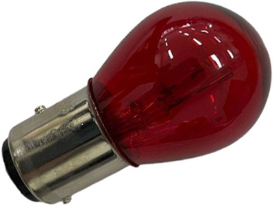 Lampada 2 polos desencontrados vermelha 12v 21 5w