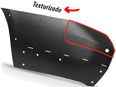 Ponteira parachoque saveiro cross 09 16 te preto c sensor