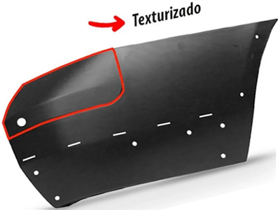 Ponteira parachoque saveiro cross 09 16 td preto c sensor