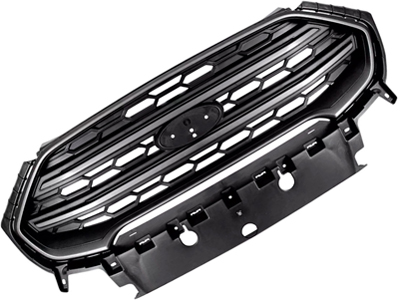 Grade ecosport 17 preta friso cinza escuro