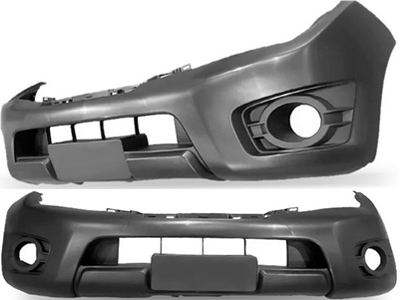 Parachoque dianteiro frontier 13 16 preto liso
